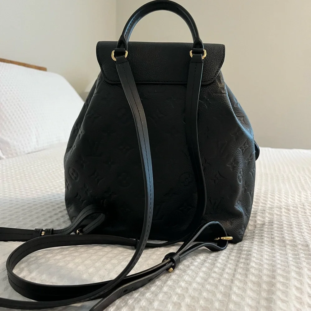 LOUIS VUITTON Empreinte Montsouris NM Backpack Black DISCONTINUED - Picture 5 of 16
